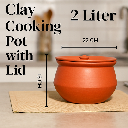 Clay Handi – 2 Liter | Natural & Healthy Cooking