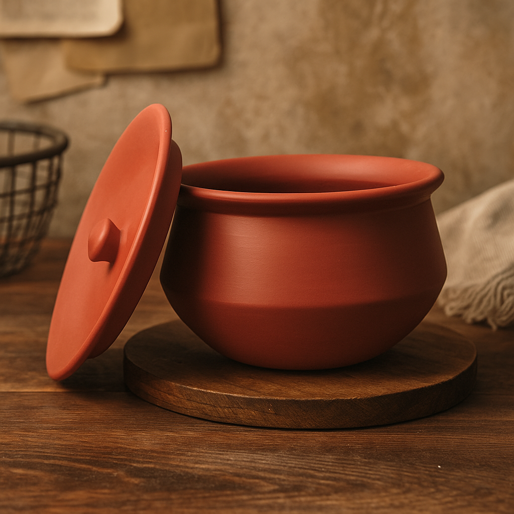 Clay Handi – 2 Liter | Natural & Healthy Cooking