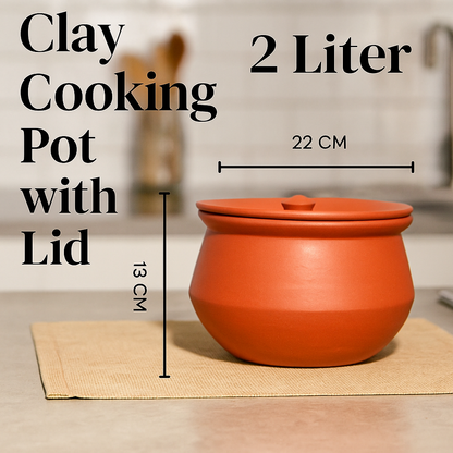 Clay Handi – 2 Liter | Natural & Healthy Cooking